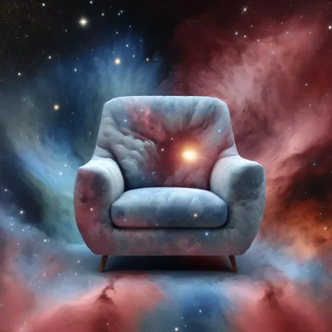 <lora:Cosmic_Nebula_Style:1.3> martius_nebula comfortable armchair