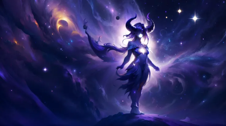 (masterpiece, best quality, fullscreen), [(full body:1.4)::0.7] portrait (photo of a whole magnificent giant [magical being:creature:0.6] with a single giant empty eye:1.4), <lora:EYES blackeyes-v1:0.7>, (Pristine purple night sky Skin texture:1.4),(no mouth:1.4), (four feets:1.2) and (no hands:0.8), short legs, (two Pointed Horns:1.1), organic feeling, (Turtle body shape:1.2), (Duck head:1), (colored Tail:1.2), (Contempt posture:1.3), <lora:EFFECT Cosmic_Nebula_Style_SD1.5:0.4> martius_nebula, <lora:EFFECT DonMW15p-000008:0.6> DonMW15p, (background inside a dark rift with some visible night sky), <lora:EFFECT Gloomifier_V2_TheGlow:0.4>, <lora:BACKGROUND PAseerCosmicNebulae:0.5> (landscape, star, nebulae, galaxy:1.2), , , (look at the viewer:1.3), , <lora:LIGHT neon ç»ªå¿-åªå½± curvy:0.5> curvy, silhouette, <lora:QUALITY image enhancer soft_v1:0.3>, <lora:QUALITY kkw-better-v1.0a:0.6>, <lora:QUALITY BG2_dpep4+silicon29dim64:0.2>, (Full body Shot, Shallow Focus Shot, Low Angle Shot:[1.2:0.5:0.1]), heavily detailed, eerie, fairytale, stygical, , (sharp focus), , (no humans), (VIEW_Style-DA), ricate, elegant, highly detailed, centered, digital painting, artstation, concept art, matte, sharp focus, illustration,ryce2.0