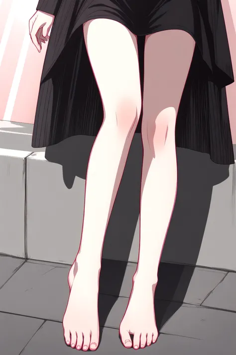 (best quality, masterpiece, highres),1girl,solo,(lower body:1.2),barefoot,feet,feet up,head out of frame,thighs,
light rays,dark,shadow,
<lora:hyperdetailer_v095:0.3> <lora:color stroke_v1.03:1>pink stroke,