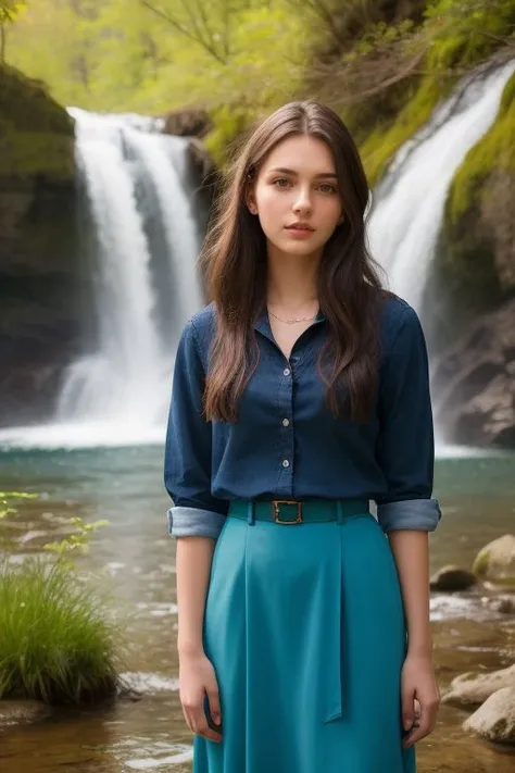 beautiful young girl 20_year_old, outdoors, standing, nature, waterfall, beautiful view, portrait, matching outfit,
natural lighting, (Fujifilm XT3), ((best quality)), realistic, photorealistic, (insanely detailed:1.2),