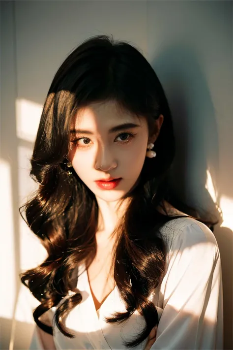 <lora:jjyi_V2>,jjyi,1girl,fair_skin,
professional photography photos,strong chioscuro contrast,melancholy tone,shaded_face,dynamic pose,earrings,jewelry,pearls and jewels,<lora:FilmVelvia3:0.4>,light and shadow,<lora:add_detail:0.5>,long hair,curly hair,ju jingyi,cowboy_shot,