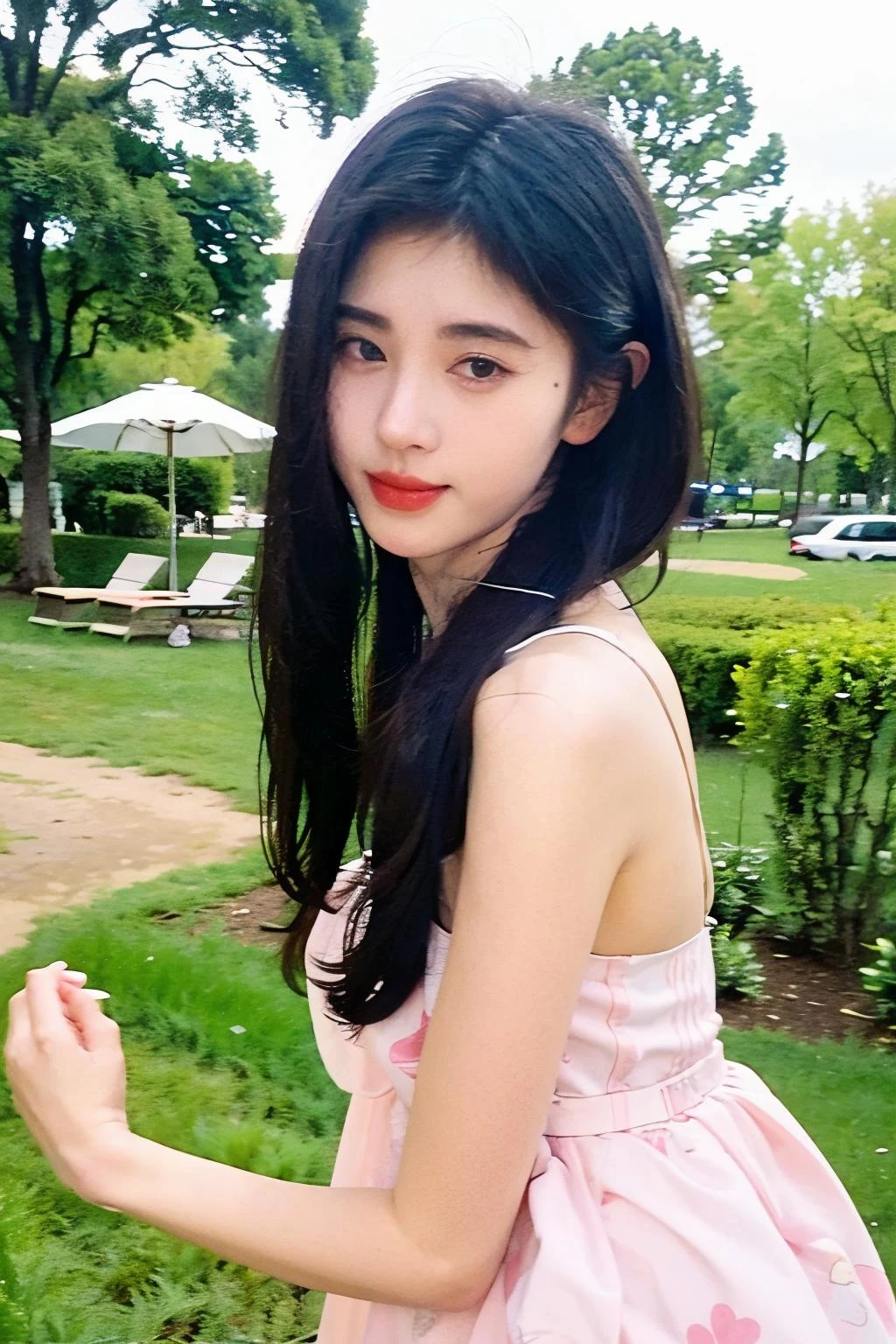 1girl,(cowboy_shot:1.3),28 years old,(skin details:1.1),skin blemishes,In the flowers,(looking_at_viewer:1.2),<lora:jjyi_V5:0.9>,dynamic_angle,<lora:skin_slider_v1:0.3>,(also æ±å) pore,dermatoglyphy,<lora:Flashlight éªå
ç¯è¶çé£_v1.0:0.5>,smile,