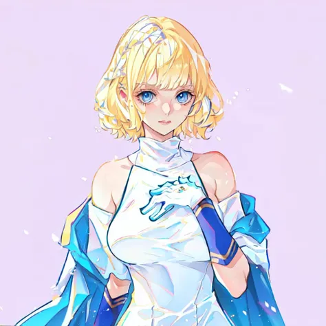 Thick layered papercut art of Tilt-shift photo of masterpiece,best quality,stussy,1girl,blonde hair,breasts,large breasts,huge breasts,lipstick,gloves,short hair,footwear,blue eyes,covered chest,looking at viewer,closed mouth,heelscollections,oda eiichirou,dress,short sleeves,armpits,indoors,((simple background:1.4)),jacket,off shoulder,Selective focus,miniature effect,blurred background,highly detailed,vibrant,perspective control,white dress,(pov:1.3),(foot focus:1.2),(upper body:1.1),(formal:1.3),large breasts,
<lora:Stussy (2)>,
<lora:ban-lora-v1-128dim-10ep-naivae:0.8> . Deep 3D, volumetric, dimensional, depth, thick paper, high stack, heavy texture, tangible layers