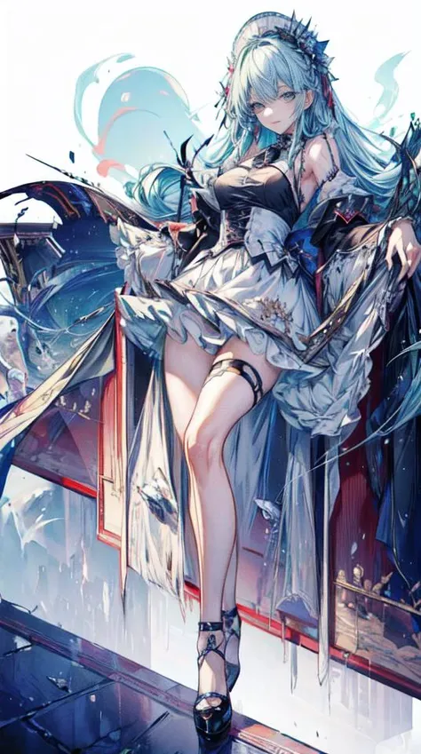 (masterpiece, top quality, best quality, extreme detailed, highest detailed, official art, beautiful and aesthetic:1.3), beautiful face, beautiful eyes, depth, perspective, composition,  full body, <lora:add_detail:1>,  haunted house, glowing, chibi ghost