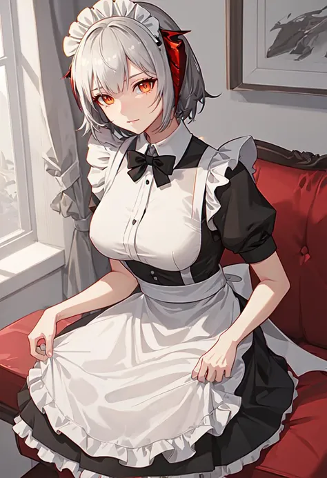 best quality, masterpiece, highres, solo, (w_arknights:1.10), (maid:1.40), (long maid dress:1.15), 28 <lora:w_arknights:0.80>