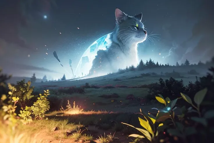 3nekogirl, mine crystals, magical forestÐ± (masterpiece, best quality:1.2), highres, best illustration, 8k wallpaper, (Traditional Media), (2d:1.2), wide shot, (dynamic angle:1.1), , outline, ((thick lineart)), cover, stylish, official art, (details:1.2), (fantasy), garden, (bloom:1.1), glow:0.2, shadow,  particles, (depth of field), sharp focus, (volumetric lighting), (bokeh:0.6), film grain:0.4, day, (soft lighting:1.1),