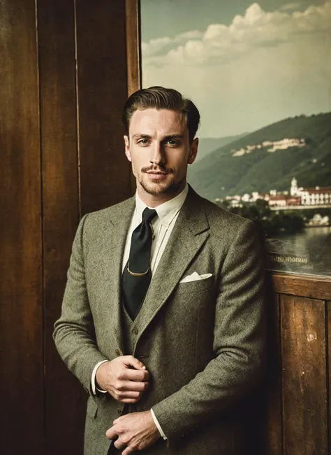photo of sks man , vintage photography, nostalgic charm, timeless appeal, old-world aesthetics, classic elegance, warm tones, soft focus, aged textures, evoking nostalgia, historical ambiance, storytelling through imagery, vintage atmosphere, timeless compositions, authentic vintage look, professional technique
 <lora:locon_aarontaylorjohnson_v1_from_v1_64_32:1>