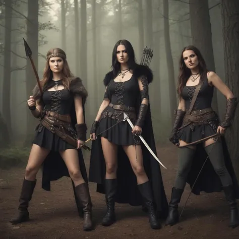 Cinematic. Robin Hood and her merry women as a swedish heavy metal band.