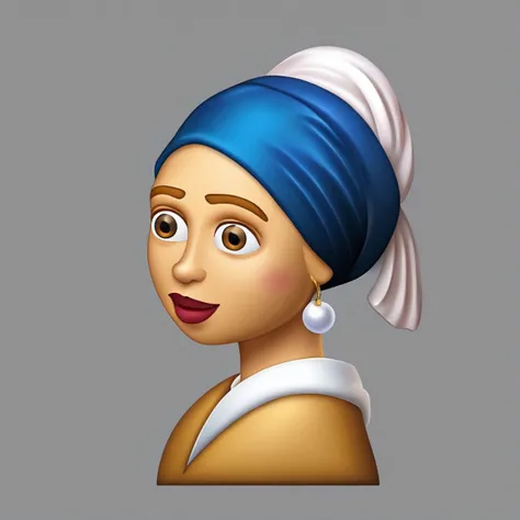 The girl with a pearl earring emoji <lora:SDXL-Emoji-Lora-r4:0.2>