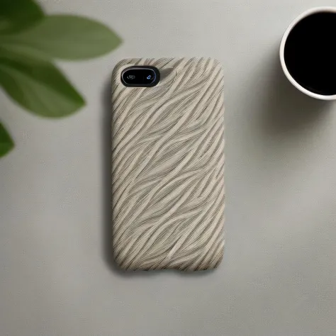 a photo of a phone case with a subtle pattern, Algorithmic pattern, (best quality), <lyco:AlgoPatternLycoris:1.0>