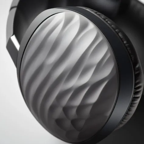 a photo of a pair of headphones with a subtle pattern, Algorithmic pattern, scalepattern, (best quality), <lyco:AlgoPatternLycoris:1.0>