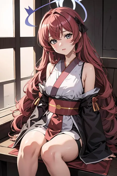 (masterpiece, best quality), 1girl, <lora:iroha_blue_archive:1> iroha ba, halo, very long hair, grey eyes