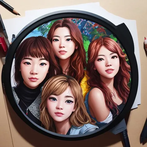 (hyper-realistic digital illustration), I'm worse at what I do best, And for this gift, I feel blessed, Our little group has always been, And always will until the end