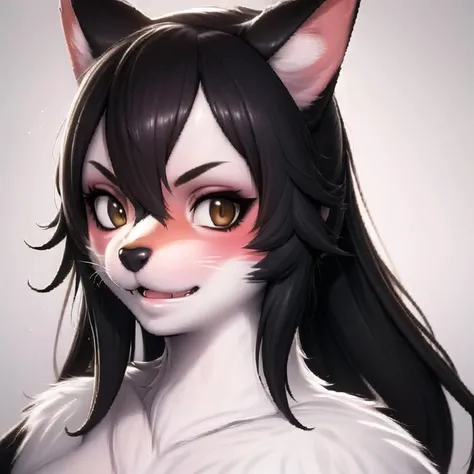 (furry:1.2), Realistic skin, Details down to the last detail., large eyes, An ultra-detailed hyper-realistic photo of a vampire princess