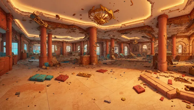 best quality, stock photo of a (big old destroyed
jewelry shop (interior)),
architectural digital art,,unreal engine 5 environment, polycount,
by Kroniki Studio,, 8k resolution, detailed, focus,