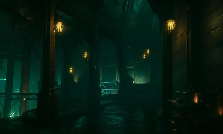 BioshockAEST, 8k, uhd, best quality, trending on arstation, masterpiece,, cinematic lighting