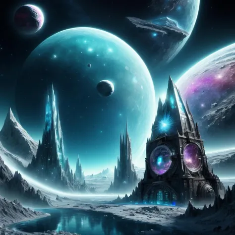 ((best quality)), ((masterpiece)), ((realistic,digital art)), (hyper detailed),Celestial_Explorers_SD1.5 Glaciers Residential Tower,Lunar Crater, octane rendering, raytracing, volumetric lighting, Backlit,Rim Lighting, 8K, HDR, <lora:Celestial_Explorers_SD1.5-000008:1>