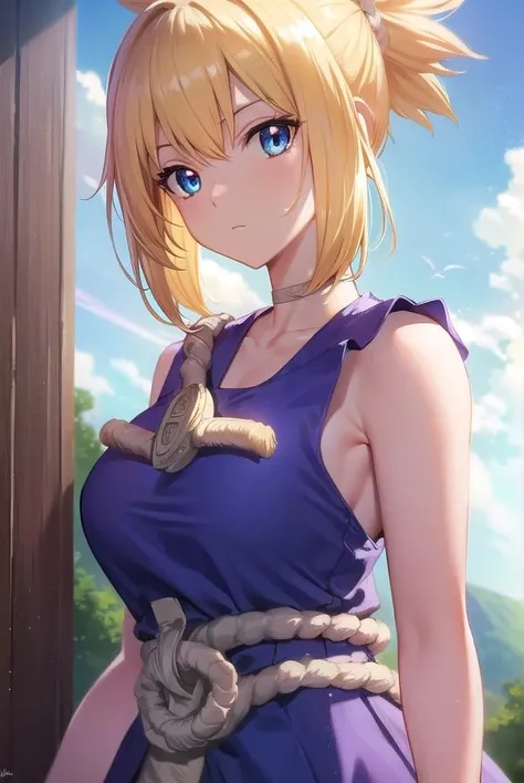 (masterpiece, best quality), nsfw, 1girl,18 years old, beautiful detailed blue eyes, (blonde side ponytail hair), show off pussy, show off breasts