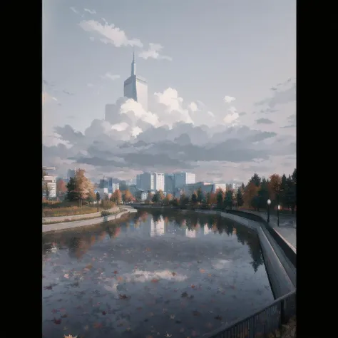 masterpiece, best illustration, no humans, anime background, vaporwave, autumn, semirealistic, dreamscape, award winning masterpiece with incredible details, liminal space, highly detailed, Tartu, cinematic , rim lighting, octane render, wvebg1, bganidusk
