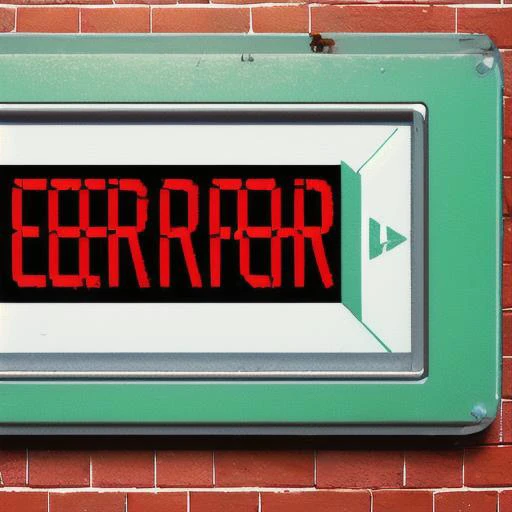 ("Error" sign: 1.33), (red english text: 1.33)