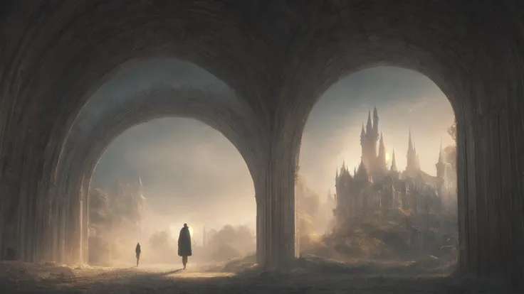 (masterpiece, best illustration, no humans), anime background, gothic castle, semi realistic, dreamscape, award winning masterpiece with incredible details, liminal space, highly detailed, cinematic ,rim lighting ,octane render, wvebg1, bganidusk