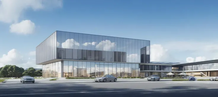 (masterpiece),(high quality), best quality, real,(realistic), super detailed, (full detail),(4k),8k,architecture,Modern style,Blue sky and white clouds,glass
<lora:XSarchitectural-27Typeofcommodity:0.4>
