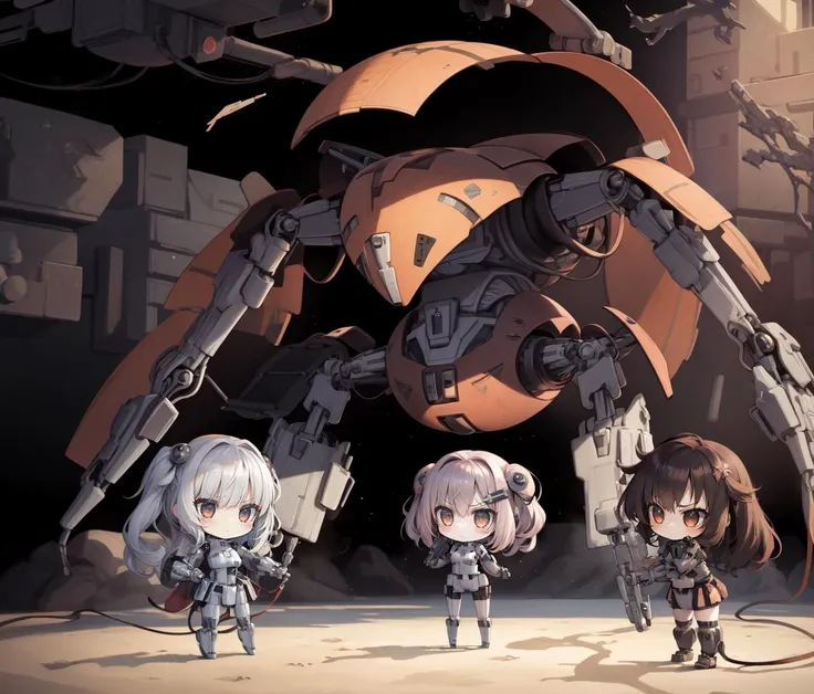 masterpiece,best quality,star wars,science fiction,
droideka,(chibi girls:1.4),holding space gun,angry,
spacecraft,explosion,laser,
<lyco:droideka_v10-000004:0.9>