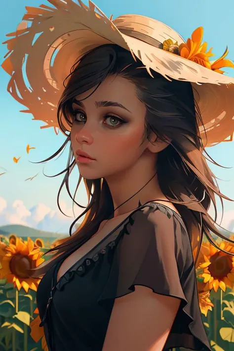 DEN_hellga_SG,
walking through a field of sunflowers wearing a summer dress and sun hat, field, sunflowers, summer, scenic,
bokeh, f1.4, 40mm, photorealistic, raw, 8k, textured skin, skin pores, intricate details  <lora:epi_noiseoffset2:1>, epiCRealism