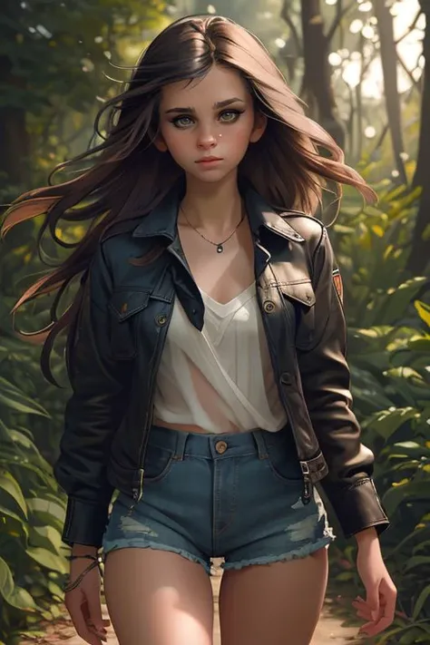 DEN_hellga_SG,
walking through a tallgrass meadow wearing Jean shorts and plaid shirt, meadow, wild, overgrown, walking,,
bokeh, f1.4, 40mm, photorealistic, raw, 8k, textured skin, skin pores, intricate details <lora:epi_noiseoffset2:1>, epiCRealism