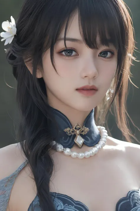 ultra-detailed,ultra high res,
1girl,Ruanmei,
bangs,black hair,(blue eyes:0.5),hair between eyes,long hair,
jewelry,necklace,(hair ornament,hair flower:0.4),
<lora:SDXL-1-Ruanmei-0105-000006:0.5>,
4k,ultra detailed,cinematic,a photograph of high definition photo,ultra detailed skin,ultra detailed face,epic,beautiful lighting,inpsiring,