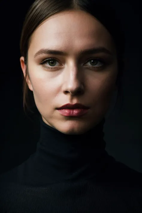 A stunning intricate full color portrait of tsw, wearing a black turtleneck, epic character composition, by ilya kuvshinov, alessio albi, nina masic, sharp focus, natural lighting, subsurface scattering, f2, 35mm,<lyco:SarahGoldberg-RealVision-V1.0:1.0>
