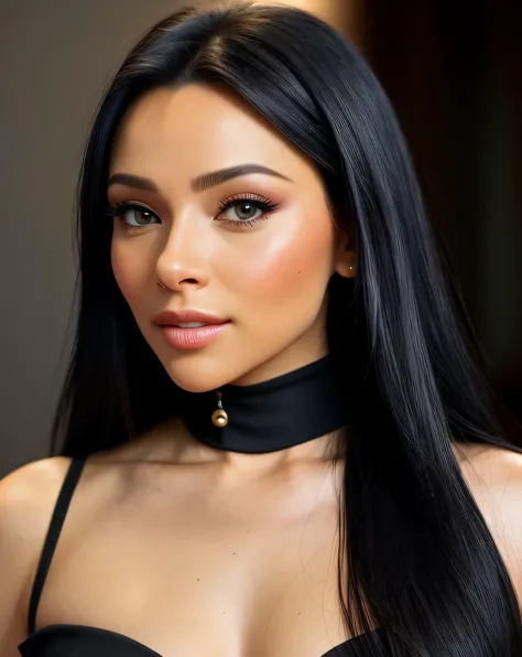 best quality (raw:1.1) photo of (C0C4R01:0.99), ((club makeup:1.2)), (wearing a high neck dress:1.2), RAW candid cinema, 16mm, color graded portra 400 film, remarkable color, ultra realistic, textured skin, remarkable detailed pupils, realistic dull skin noise, visible skin detail, skin fuzz, dry skin, shot with cinematic camera, detailed skin texture, (blush:0.2), (goosebumps:0.3), subsurface scattering