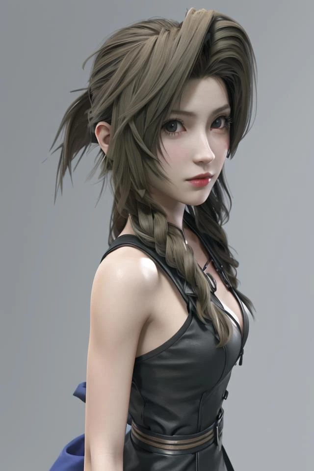 1girl,aerith gainsborough,3d,<lora:å¥½åç±³-aerith-v2:0.65>,facing viewer,