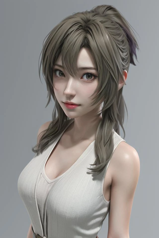 1girl,aerith gainsborough,3d,<lora:å¥½åç±³-aerith-v2:0.6>,facing viewer,