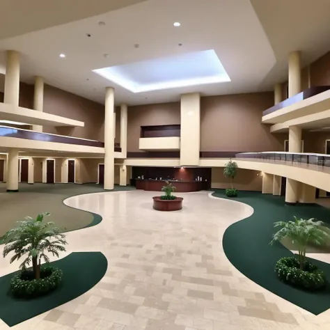 golf course in a hotel lobby,
<lora:Liminal_Spaces_XL:1>