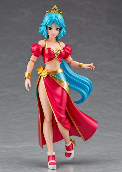 action figure, wonderful princess, in the style of [Melissa Uran, UDON Entertainment, Andrew Trabbold]
