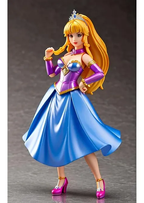 action figure, wonderful princess, in the style of [Melissa Uran, UDON Entertainment, Andrew Trabbold]