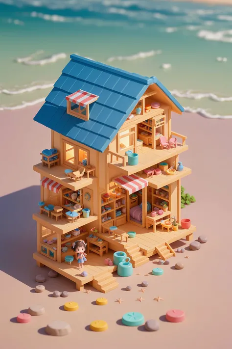 (masterpiece, best quality, ultra detailed, hyper realistic, photo), delicate pattern, detailed background,
super fine concept art,
LITTLE HOUSE, <lora:20231023-1698031124661:0.5>,
cute, 3d, chibi, toys, beach,
1girl, solo, smile,
background bokeh, dim natural lighting, shallow depth of field,