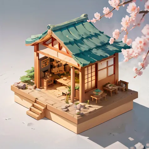 <lora:littlehouse:0.5>, little house, japanese, tea house, <clip:skip:2>, masterpiece, 8k, high resolution, sharp focus, shallow depth of field