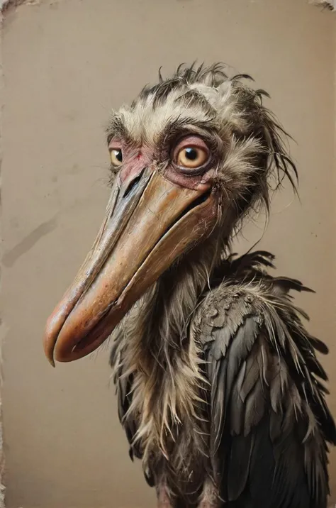 crying sad marabou-stork, beauty is relative, mood, bittersweet, lonesome, abandoned, documentation, <lora:ugly_SDXL:0.9>, <lora:Smile_and_Cry_XL:1>, <lora:tbh173-sdxl:0.4>, <lora:Real_People-SDXL:0.8>, <lora:Moody__Time:0.4>, <lora:SDXL_feelings_Sa_May:0.2>, <lora:Illustration_Insanity:0.4>, <lora:- SDXL - stnerfx _Stoned_Fox_Style_V4.0:0.2>