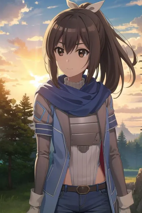 bofurisally, <lora:bofuri sally s2-lora-nochekaiser:1>, 
sally, long hair, brown hair, (brown eyes:1.5), ribbon, hair ribbon, ponytail, smile,
BREAK gloves, shorts, scarf, blue scarf, shirt, white shirt, puffy sleeves, long sleeves, belt, denim shorts,
BREAK outdoors, nature, forest, sun, sky, clouds, trees, grass,
BREAK looking at viewer,
BREAK <lyco:GoodHands-beta2:1>, (masterpiece:1.2), best quality, high resolution, unity 8k wallpaper, (illustration:0.8), (beautiful detailed eyes:1.6), extremely detailed face, perfect lighting, extremely detailed CG, (perfect hands, perfect anatomy),