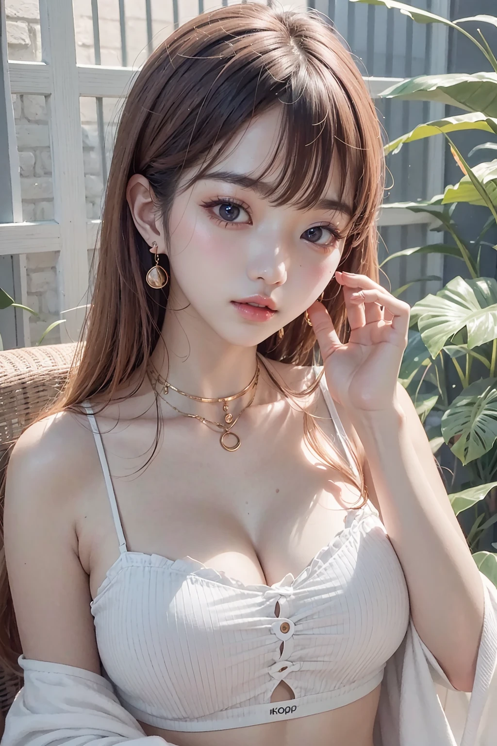 1 korean cute girl, (21 years old cute Korean girl:1.2), (kpop idol:1.2), (korean beauty:0.8), (korean mixed), (large breasts),