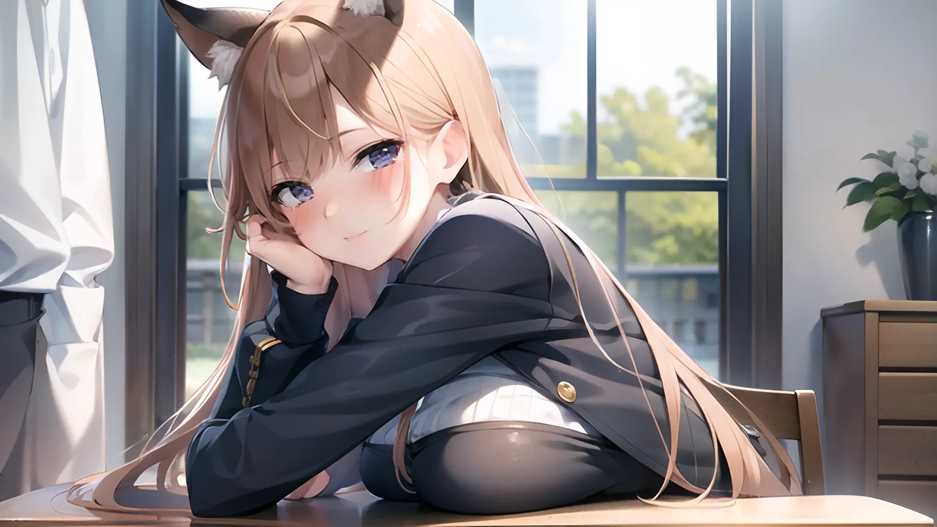 1girl, bit smile, blush, looking at viewer, extremely detailed CG, high resolution, best quality, masterpiece