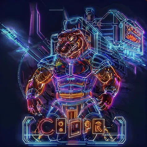 score_9, score_8_up, score_7_up, score_6_up, score_5_up, score_4_up,
8K CGI video game, powerful muscular build, muscular male, bara, side lighting, rim lighting, cinematic lighting, In'ei, (highly detailed), (Masterpiece), beautiful details, crisp, chiaroscuro, anime style, digital illustration, deep metallic colors, bright vivid colors, intricate detail, detailed background,
(character is (genghis rex, dinosaur, tyrannosaurus rex, muscles, muscular, dinosaucers, futuristic armor, armor, sharp teeth, colored lines, villain, )),
((in the style of and art by racoon21, null ghost, taran fiddler, ruaidri, yupa, kiyosan, jiandou, darkgem, ReptileCynrik, FrAnubis, Pino Daeni, Raphael, Leonardo da Vinci, midjourney, Thomas Kinkade, James Gurney, Frank Lloyd Wright, )),
<lora:GenghisRex:0.85> <lora:add_detail:0.35> <lora:add_sharpness:0.15> <lora:EyesGen:0.25> <lora:YQ_MaterialEnhancer_:0.35> <lora:waterVFX:0.35> <lora:shineglasscd:0.5> shineglasscd <lora:hologram02:0.5> <lora:neonlight_V1_loha:0.85> neonlight\(ttp\)