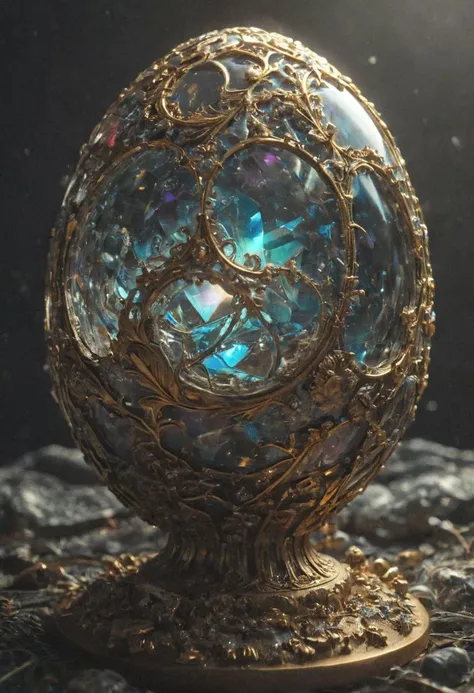 Faberge egg made with crystalline carapace, iridescence color, fine reflection
Wide range of colors., Dramatic,Dynamic,Cinematic,Sharp details
Insane quality. Insane resolution. Insane details. Masterpiece. 32k resolution.
<lora:add-detail-xl:0.95> <lora:dvr-lnds-sdxl:0.3> dvr-lnds-sdxl <lora:MJ52:0.25> <lora:ral-apoctvisn-sdxl:0.3> ral-apoctvisn <lora:zavy-cntrst-sdxl:0.35> dark, chiaroscuro, low-key <lora:zavy-rmlght-sdxl:0.41> zavy-rmlght <lora:SDXLFaeTastic2400:0.225>