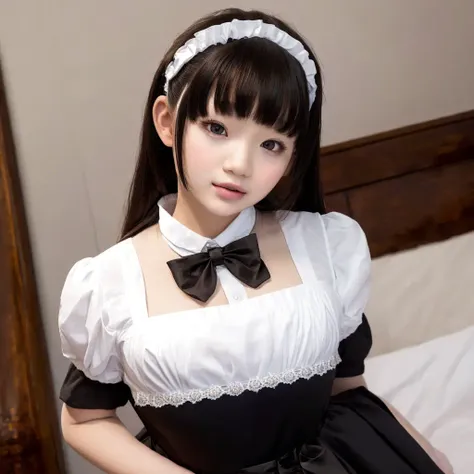 young girl in maid outfit,masterpiece,realistic,32k,extremely detailed CG unity 8k wallpaper, best quality ,upper body,<lora:yuna2-000002:1>, masterpiece,ultra realistic,32k,extremely detailed CG unity 8k wallpaper, best quality