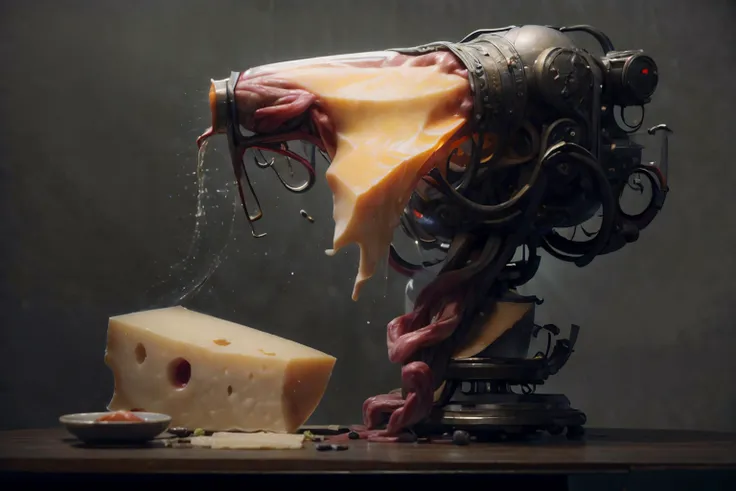 (masterpiece), (extremely intricate:1.3), (realistic), sharp focus, dramatic, award winning, (god rays:0.5), cinematic lighting, volumetrics dtx,
cheese and wine,
<lora:BioPunkAI:1.2> BiopunkAI
<lora:KK_still_life_v2:0.125> still_life
<lora:add_detail:1>