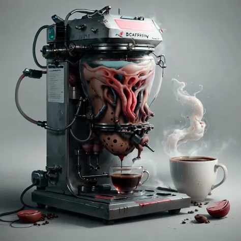<lora:BioPunkAI:.9>   BioPunkAI
coffee machine