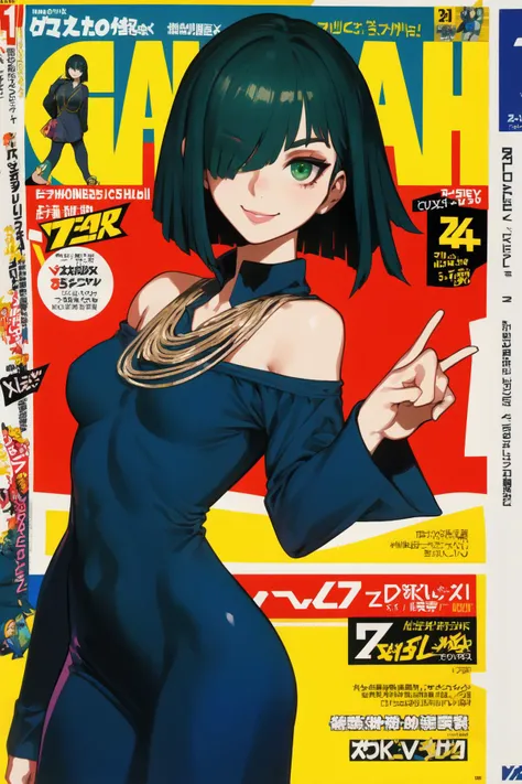 fubuki,busty figure,having fun,Chest open,Exposing the abdomen,Cocked buttocks,Fleshy thighs,Purple shawl,Masterpiece,Brilliant sunshine,,Comic cover style,Comic title,tmasterpiece, High- sharpness, high high quality, 详细的脸, detailed body render