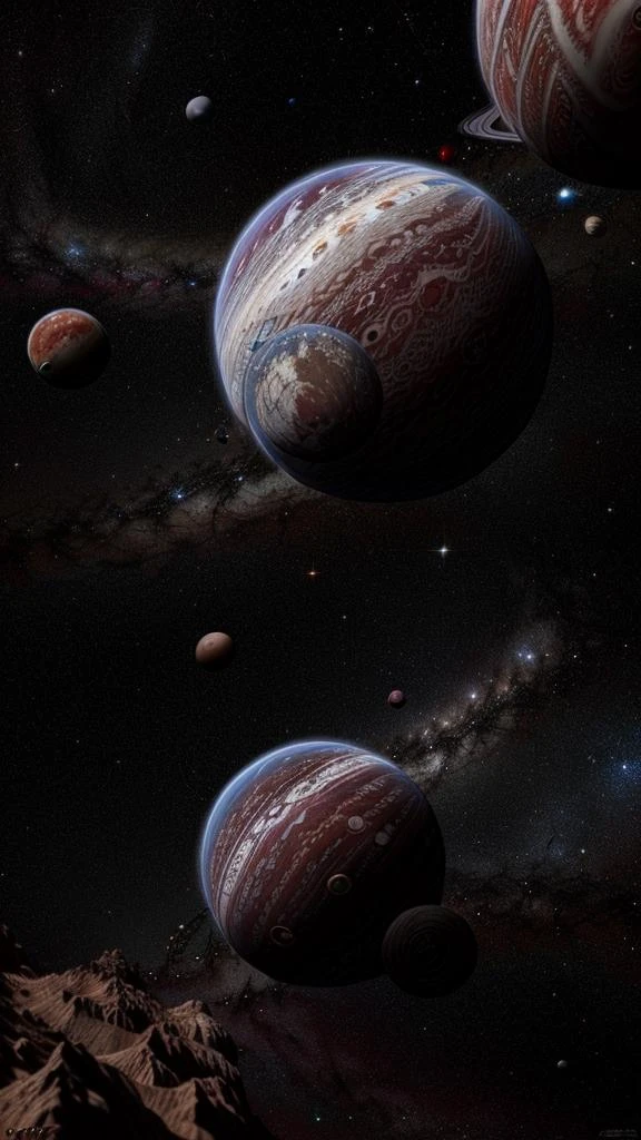 high quality, high resolution, extreme detail, masterpiece, (((planet))), stars, space, <lora:Planets_LoRA:1>, planets, <lora:more_details:1.5>